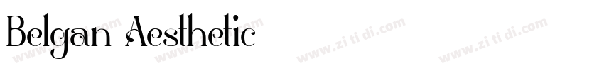 Belgan Aesthetic字体转换